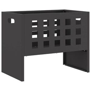vidaXL Boule de feu Noir 50 x 30 x 40 cm Acier