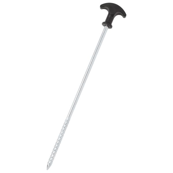 vidaXL Piquets de tente 24 pcs 30 cm Ø7 mm acier galvanisé