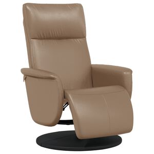 vidaXL Fauteuil inclinable avec repose-pieds cappuccino similicuir