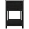 vidaXL Jardini&egrave;re avec &eacute;tag&egrave;re Noir 111,5x54x81 cm Bois massif de pin