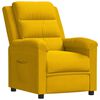 vidaXL Fauteuil inclinable jaune velours