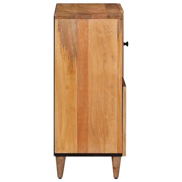 vidaXL Buffet avec porte Naturel 80 x 33 x 75 cm Bois de mangue massif
