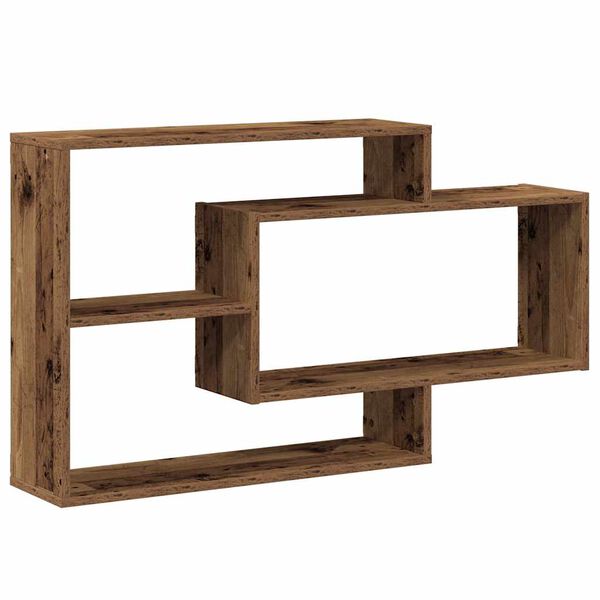 vidaXL Étagère murale vieux bois 104x20x58,5 cm bois d'ingénierie