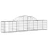 vidaXL Paniers à gabions arqués 12 pcs 200x30x40/60 cm Fer galvanisé