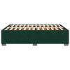 vidaXL Cadre de lit sans matelas vert fonc&eacute; 160x200 cm velours