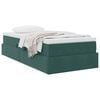 vidaXL Lit avec rangement et matelas Vert fonc&eacute; 90 x 190 cm Velours