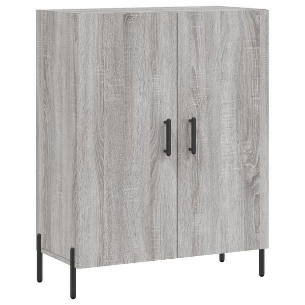 vidaXL Buffet sonoma gris 69,5x34x90 cm bois d'ing&eacute;nierie