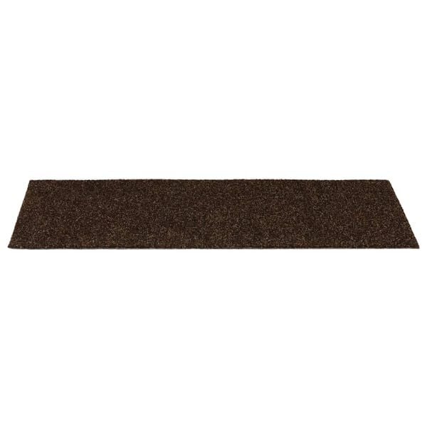 vidaXL Tapis d'escalier autocollants 15 pièces 60 x 25 cm Marron Rectangulaire