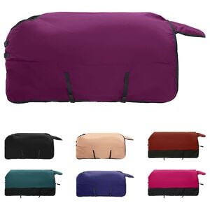 vidaXL Couverture &Eacute;quine Vert fonc&eacute; et noir 75 cm Polyester