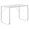 vidaXL Bureau d'ordinateur Blanc 110x60x73 cm Aggloméré