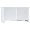 vidaXL Buffet fait &agrave; la main Blanc 140x30x70 cm Bois d'acacia massif