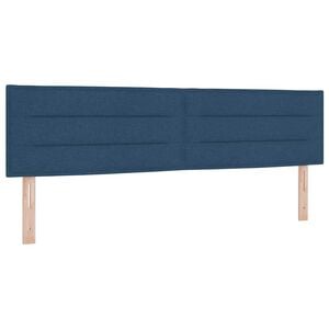 vidaXL T&ecirc;te de lit Bleu tissu