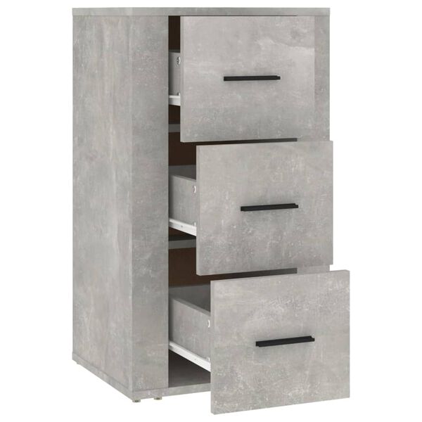 vidaXL Buffet Gris b&eacute;ton 40x33x70 cm Bois d'ing&eacute;nierie