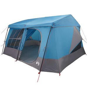 vidaXL Tente familiale avec auvent imperm&eacute;able 9 personne Bleu