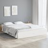 vidaXL Cadre de lit sans matelas blanc bois massif 140x190 cm