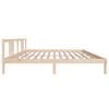 vidaXL Cadre de lit sans matelas bois massif 200x200 cm