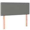 vidaXL T&ecirc;te de lit &agrave; LED Gris fonc&eacute; 80x5x78/88 cm Tissu