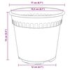 vidaXL Pots de plantes 24 pcs Noir &Oslash; 17 x 14 cm Plastique