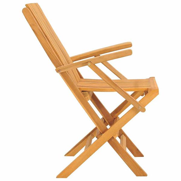 vidaXL Chaises de jardin pliantes lot de 8 61x67x90cm bois massif teck