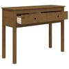 vidaXL Table console Marron miel 100x35x75 cm Bois massif de pin