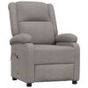 vidaXL Fauteuil inclinable &eacute;lectrique Taupe Tissu