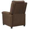 vidaXL Fauteuil électrique de massage Marron Tissu