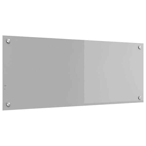 vidaXL Protection de cuisine Gris clair 100 x 40 x 0,6 cm verre tremp&eacute;