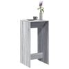 vidaXL Table de bar sonoma gris 51x50x103,5 cm bois d'ingénierie