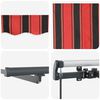 vidaXL Auvent R&eacute;tractable orange et marron 500 &times;300 cm tissu