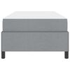vidaXL Lit &agrave; ressorts avec matelas Gris clair 90 x 190 cm tissu
