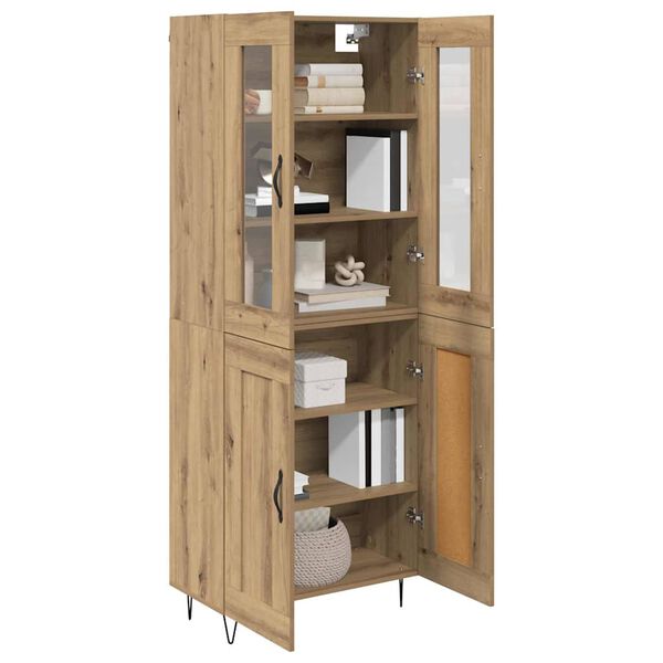 vidaXL Haut Armoire Chêne artisanal 69,5 x 34 x 180 cm