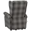 vidaXL Fauteuil de massage Gris Tissu