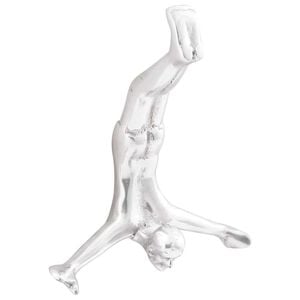 vidaXL Sculpture Argent&eacute; 22 x 8 x 25 cm Aluminium