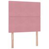 vidaXL Lit avec rangement et matelas Rose 90 x 200 cm Velours