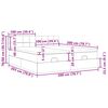 VidaXL Cadre de lit ottoman avec matelas marron fonc&eacute; 200x200 cm tissu