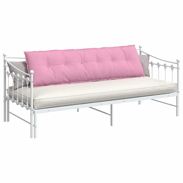 vidaXL Coussin de Dos Rose 180 x 19 x 50 cm tissu