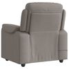 vidaXL Fauteuil de massage inclinable Taupe Tissu