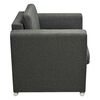 vidaXL Fauteuil gris foncé tissu
