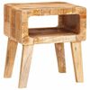 vidaXL Table d'appoint Marron 40 x 32 x 46 cm Bois de mangue massif