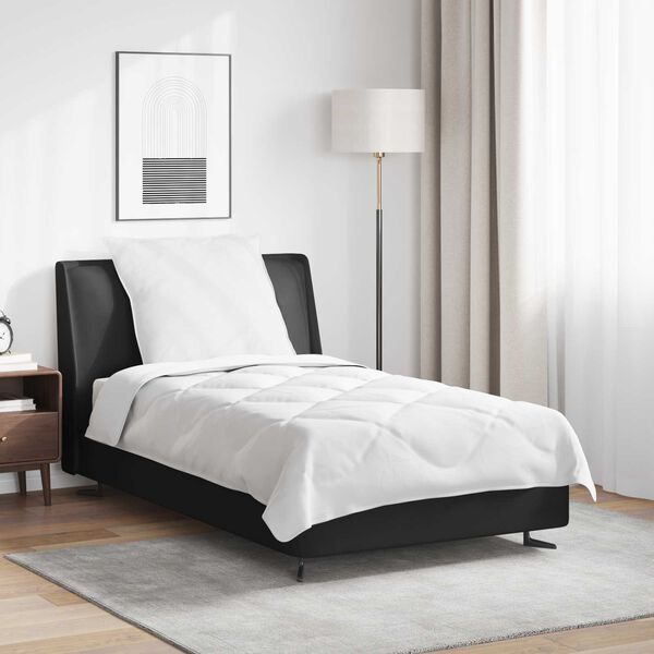 vidaXL Duvet toutes saisons avec oreiller 2 pcs Blanc Microfibre