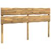 vidaXL T&ecirc;te de lit en bois brut ROSTOCK Blanc 200 cm