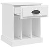 vidaXL Tables de chevet 2 pcs blanc 43x36x50 cm