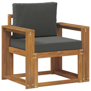 vidaXL Canap&eacute; d&rsquo;ext&eacute;rieur Bois d'acacia massif et polyester Naturel