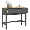 vidaXL Table console FLORO gris 89,5x36,5x73 cm bois de pin massif