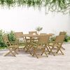 vidaXL Chaises pliables de jardin lot de 8 bois massif d'acacia
