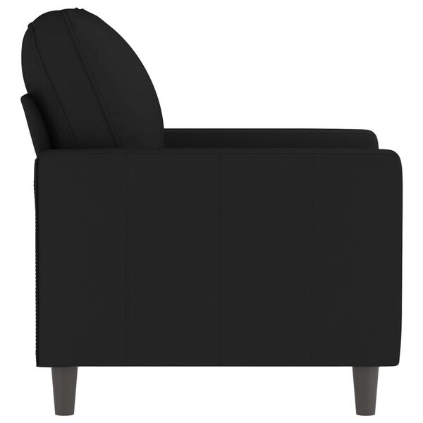 vidaXL Fauteuil Noir 60 cm Velours