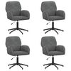 vidaXL Chaises de bureau pivotantes 4 pc 54 x 55 x 90 cm Gris fonc&eacute;