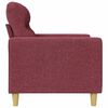 vidaXL Fauteuil Rouge bordeaux 60 cm Tissu