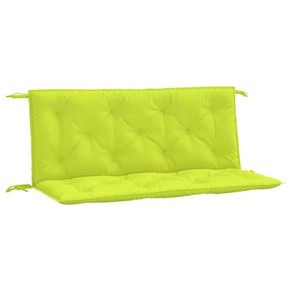 vidaXL Coussins de banc de jardin lot de 2 vert vif tissu Oxford