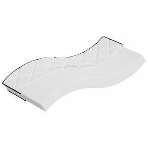 vidaXL Matelas en mousse pour Kids Moyennement doux 80 x 160 cm Blanc